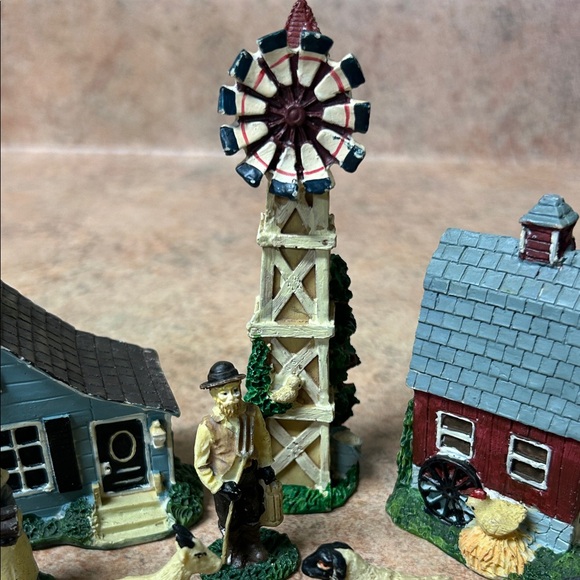 Hermitage Pottery Hand Painted Farm Set Vintage 1996 Miniatures Figurines - Picture 5 of 6